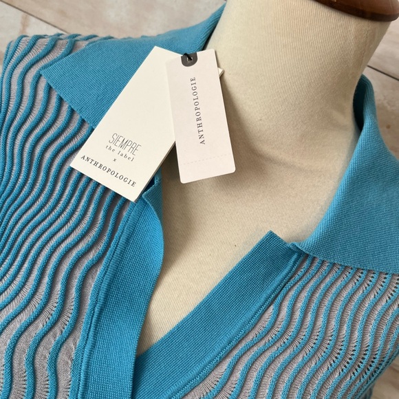 NWT Anthropologie size M Azalia polo knit dress - Picture 5 of 12